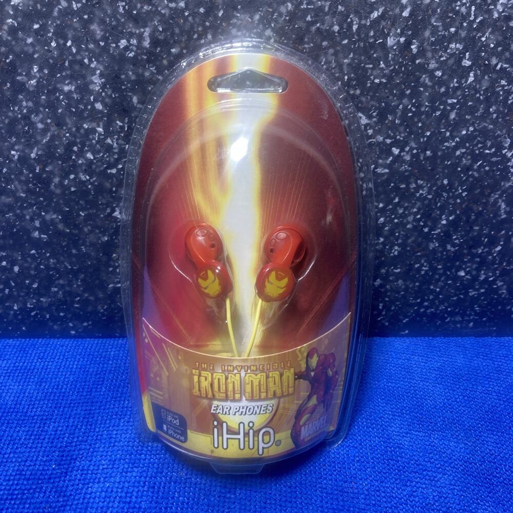 2010 Marvel IRON-MAN Headphones - Kids Earbuds Earphones Audio Music Speaker